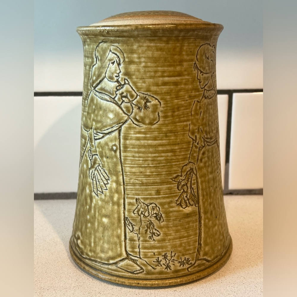 Vintage Handmade Studio Pottery Lidded Canister Vase – Storage Jar - Picture 3 of 8